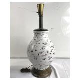 Mid century modern pottery lamp