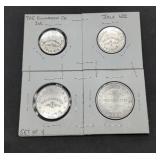 Set of four antique Trade Tokens