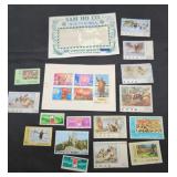 Collection of 20 different vintage stamps from