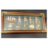Nautical knots shadow box framed