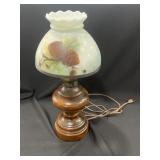 Vintage signed hand painted lamp