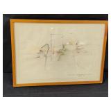 Abstract  drawing by McPhaul for   two artists
