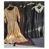 Group of ladies vintage dresses, size med., on