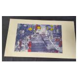 Anita Klebanoff   San Francisco  scene litho