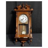 Vintage Anker 31 Tage mahogany wall clock, 11" x