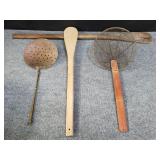 Group of kitchen spoons