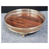 Sivlerplated mid century modern style Drink tray