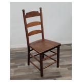 Heywood Wakefield antique side chair 17"w x 17"d