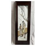Chinese painting on porcelain panel