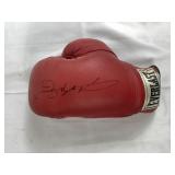 Autographed Sugar Ray Leonard glove with case