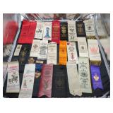Collection of antique medals and ribbons