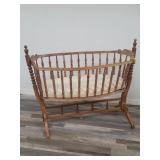 Antique pine  baby Cradle 48" l x 21"w 38"h