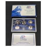 2004 US Mint Proof set coins in original box