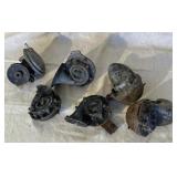 Vintage metal car horns