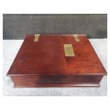Mahogany jewelry box,