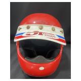 Vintage motorcycle helmet