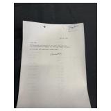 Annette Funicello signed letter for Bloody