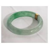 Asian jade bracelet in small pouch