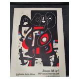 Miro  lithograph exhibition poster