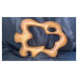 Mid century abstract carved wooden wall frame