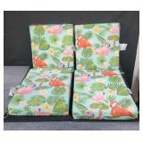 Four patio chair cushions 19"l x 16"w