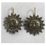 Unmarked 14kt and sterling silver earrings