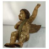 Vintage Carved wood Cherub