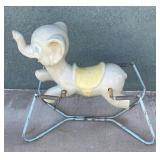 Vintage Ollie the elephant rocking horse