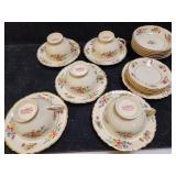 Federal Shape Syracuse China tea cups - saucers -