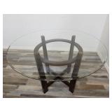 Modern  round glass top table