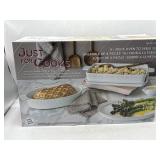 New Just for cooks- 4pc oven to table bakeware