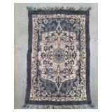 Vintage hand woven throw rug