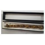 Vintage bracelet marked silver. Display case.