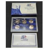 2001 US Mint Proof set coins in original box with
