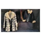Group of vintage ladies coats, med. & small,