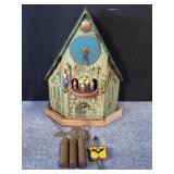 German animated musical wall clock