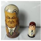 Pair of Russian nesting dolls