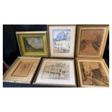 Misc framed art work