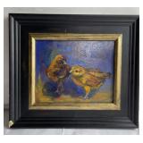 Bird painting signed