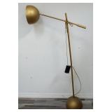 Mid century modern heavy brass floor lamp