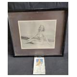 Vintage photograph of a nude lady by Thorlensen /
