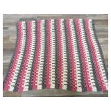 Crocheted afghan blanket