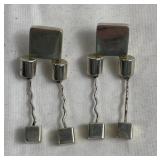 Pair of sterling silver earrings