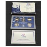 1999 US Mint Proof set coins in original box with