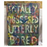 Signed oil on canvas painting