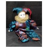 Jester porcelain doll, 16"