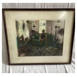 Signed photograph "Whitney at Home"