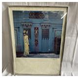 Signed and dated painting The Yellow Dress