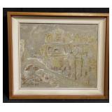 Signed & dated vintage oil on canvas, frame 23" x