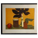 Signed & dated oil on paper w/ cardboard